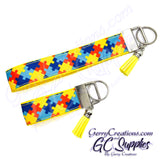 Awareness - Autism Puzzle Pieces - KeyFobs