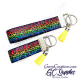 Rainbow Leopard print KeyFobs