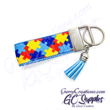 Awareness - Autism Puzzle Pieces - KeyFobs