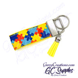 Awareness - Autism Puzzle Pieces - KeyFobs