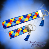 Awareness - Autism Puzzle Pieces - KeyFobs