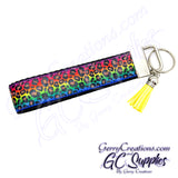 Rainbow Leopard print KeyFobs