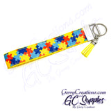 Awareness - Autism Puzzle Pieces - KeyFobs