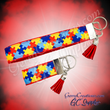 Awareness - Autism Puzzle Pieces - KeyFobs