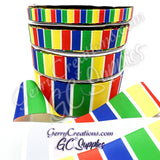 Primary Stripes on White