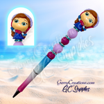 Character Beaded Pen - Frozen Princesses