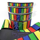 Primary Stripes on Black