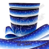 Snowflakes on Blue Ombre