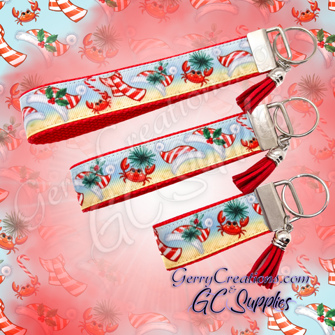 Festive Crabs - KeyFobs