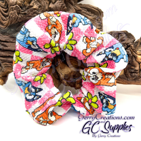 Scrunchie - Dancing Blue and Brown Heeler Puppies