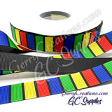 Primary Stripes on Black