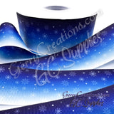 Snowflakes on Blue Ombre