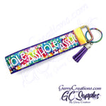 Adult - A Word - Tie Dye KeyFobs