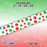 Christmas Goose & Dots (DS)- 25 yard Rolls