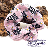 Scrunchie - Little Sis or Big Sis with Daisies
