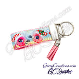 Festive Flamingos - KeyFobs