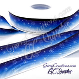 Snowflakes on Blue Ombre
