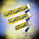 Sunflowers on Blue KeyFobs