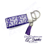 Awareness - Purple Ribbon - KeyFobs