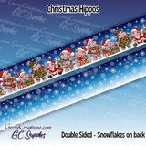 Christmas Hippos (DS)- 25 yard Rolls