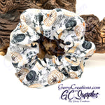 Scrunchie - Halloween Jack with Pumpkins and Spiders