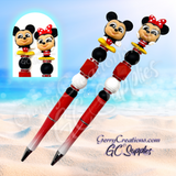 Character Beaded Pen - Mr & Mrs Mouse