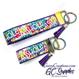 Adult - A Word - Tie Dye KeyFobs