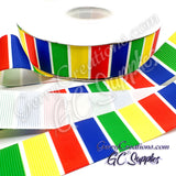 Primary Stripes on White