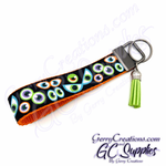 Colorful Eyes Spooky Cute Halloween Fun KeyFobs