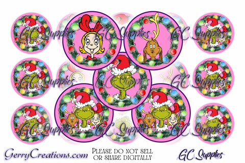 Mean Green Guy in Pink Digital BCI