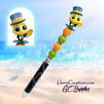 Character Beaded Pen - Happy Cricket - 4 color ink