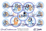 Blue Dog Heeler Family Digital BCI