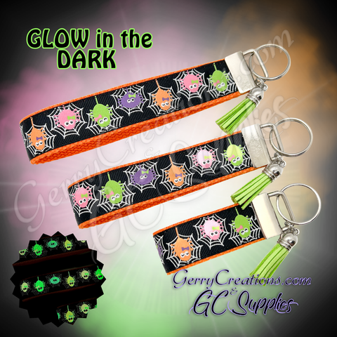 Glow in the Dark Spiders - KeyFobs