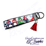 Festive Penguins KeyFobs