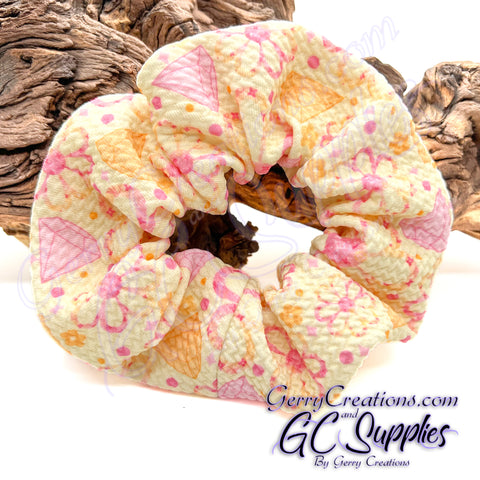Scrunchie - Diamonds and Flowers