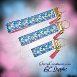 Pink Carousel Horses - KeyFobs