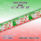 Christmas Goose & Dots (DS)- 25 yard Rolls
