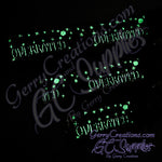 Being good is Overrated on White - Glow in the Dark KeyFobs