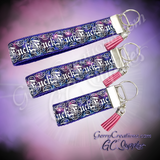 Adult - F Word - Cursive Fancy Font on Galaxy KeyFobs