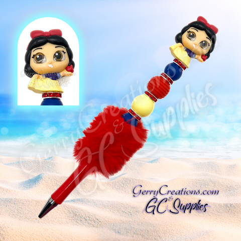 Character Beaded Pen - Snow White Princess