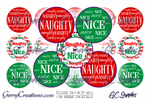 Naughty or Nice, Red & Green Digital BCI