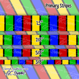 Primary (Black) Stripes & Dots (DS) - 25 yard Rolls