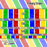 Primary (White) Stripes & Dots (SS) - 25 yard Rolls