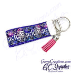 Adult - F Word - Cursive Fancy Font on Galaxy KeyFobs