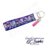 Adult - F Word - Cursive Fancy Font on Galaxy KeyFobs