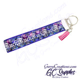 Adult - F Word - Cursive Fancy Font on Galaxy KeyFobs