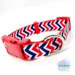 Patriotic Chevrons, Dog Collar