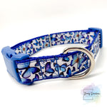 Blue Butterflies Dog Collars