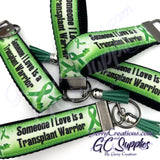 Awareness - Green Ribbon - Transplant Warrior KeyFobs