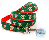 Red Nose Reindeer, Collar & 5ft Leash Set